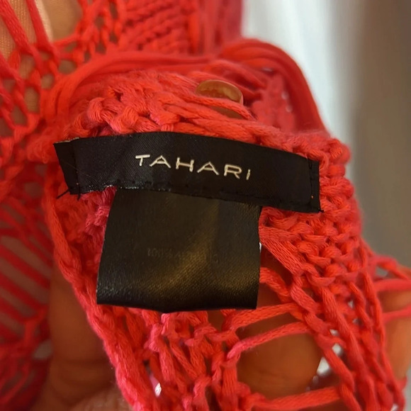 Tahari Macrame Wrap Shawl - Picture 7 of 9